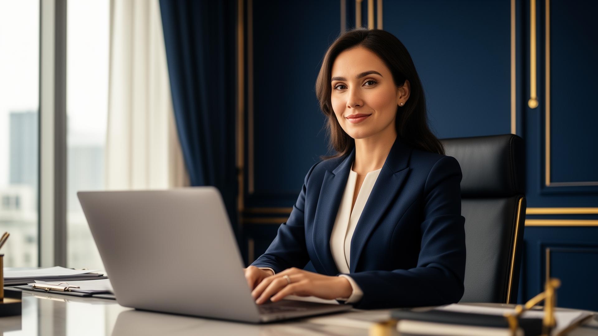Professional virtual executive assistant at work